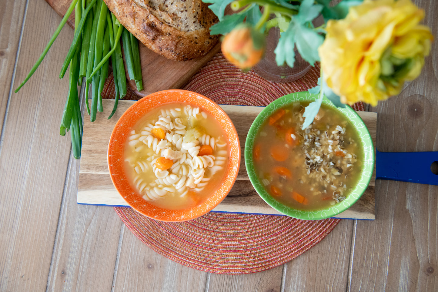 Annovero Colorful Cereal/Breakfast Bowls, 6.25 Inch Diameter, Set of 6