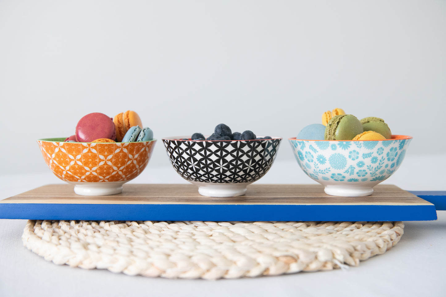 Annovero Colorful Ice Cream/Dessert Bowls, 4.75 Inch Diameter, Set of 6