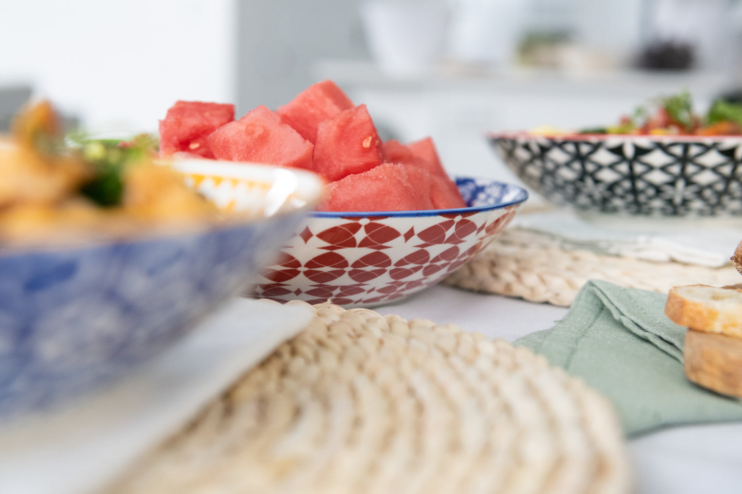 Annovero Colorful Soup/Salad/Pasta Bowls, set of 6