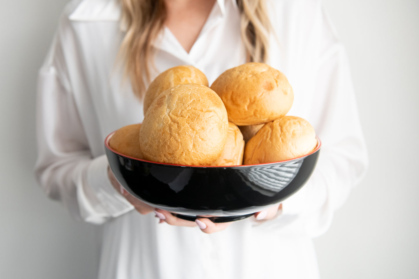 Annovero Colorful Serving Bowls, 9.5 Inch Diameter, Set of 3