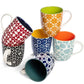 annovero coffee mugs/cups, set of 6