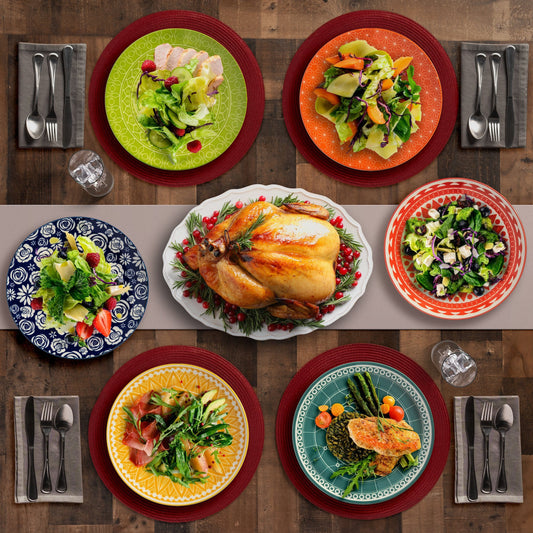 annovero dinner plates, set of 6