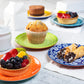 annovero dessert plates, set of 6 porcelain plates, 6 inch diameter