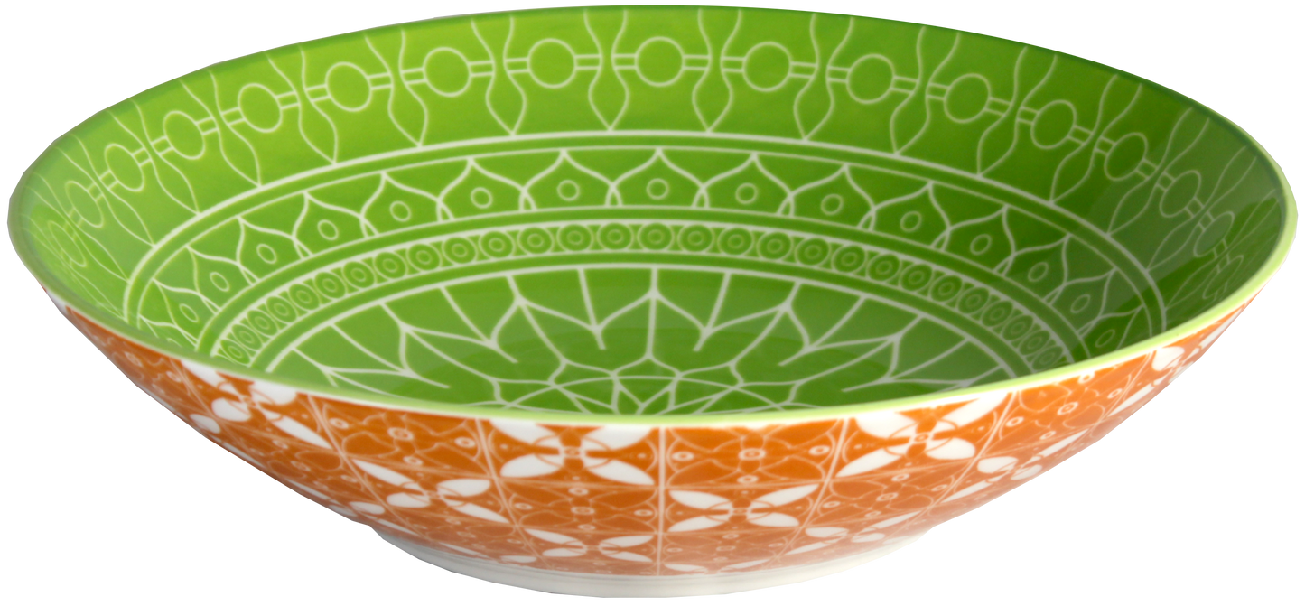 Individual Pasta Bowl 9.25" Diameter in each of the 6 designs