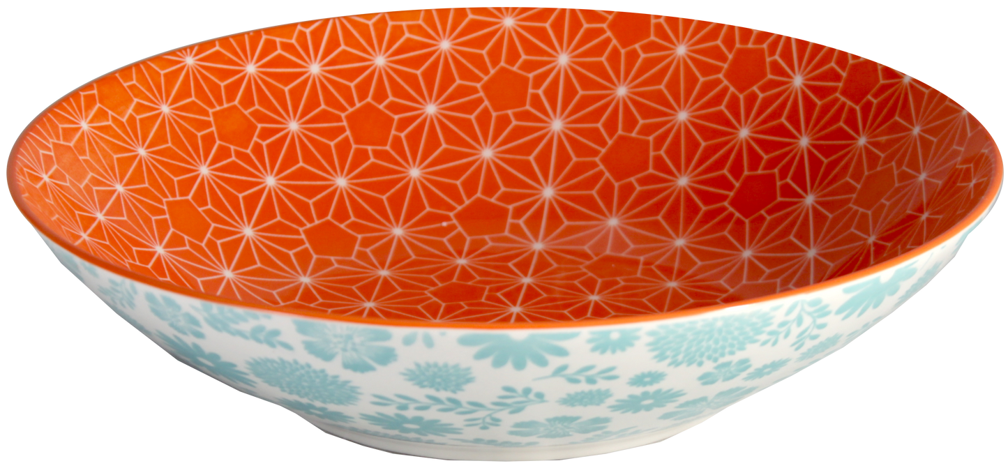 Individual Pasta Bowl 9.25" Diameter in each of the 6 designs