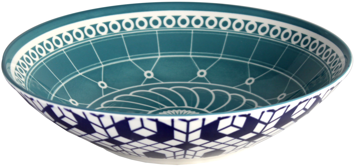 Individual Pasta Bowl 9.25" Diameter in each of the 6 designs